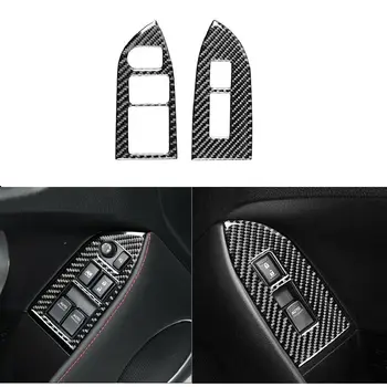 Carbon Fiber Dvere Auta Okno Spínač Kryt Výbava Pre Toyota 86 Subaru BRZ 2017-2019