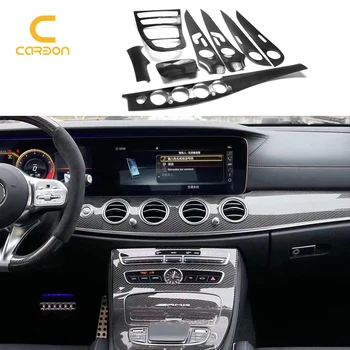 Pre Mercedes Benz Triedy E W213 Reálne Uhlíkových Vlákien Auto Diely Interiéru Čalúnenie Panel Kryt Konzoly Príslušenstvo