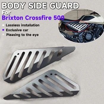 Pre Brixton Crossfire 500 500X Motocykel Seat Pack Ľavej a Pravej Dekoratívne Strane Stráže Ochranný Kryt Typ Mriežky Stráže