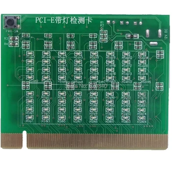 PCI-E 8X 16X PCI Express Slot Tester Karta na základnej Doske Zistiť Southbridge Krátky alebo Otvorený PCI-E so Svetlom Tester