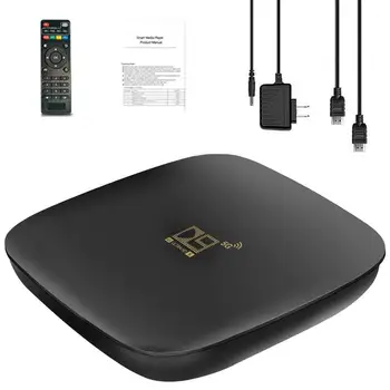 8G Pamäť 4K 10 Smart TV Box D9 HD 1080P Cortex-A53 Quad Core CPU Media Player 2.4 G 5.8 G WiFi Smart Set-Top-Box