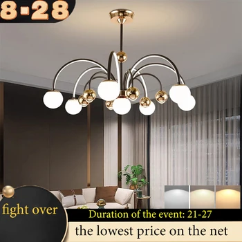 Škandinávsky svetlo luxusná obývacia izba, stropný luster spálňa stropné svietidlo reštaurácia luster hotel villa vnútorné osvetlenie