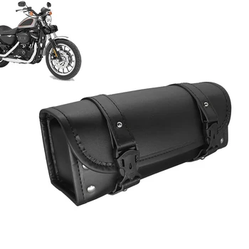 1PCS PU Kožené Motocyklové Vidlice Tool Bag Predné, Zadné Batožiny Saddlebags Riadidlá Tašky na Motorku Univerzálne Príslušenstvo