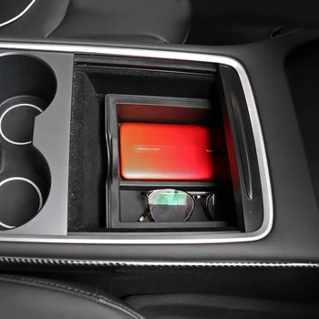 Nové 2022 Auto, Interiér Auta Strednej Opierke Úložný Box Stredovej Konzoly Hrnú Organizátor Pre Tesla Model 3 Y Kontajnerov