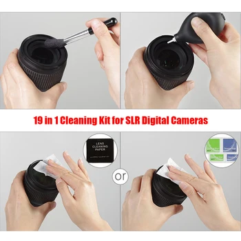 19x Fotoaparát čistiacej Súpravy DSLR Objektív Digitálny Fotoaparát Čistenie Snímača pre Nikon