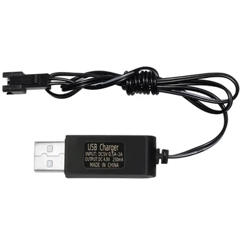 OFBK SM-2 Pin USB Nabíjací Kábel Kábel pre RC Auta 4.8 V 250mA Ni-MH, Ni-CD Batérie