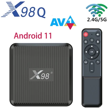 Smart TV BOX X98Q Android 11 Amlogic S905W2 Quad Core 2.4 G 5G Wifi 4K HDR Media Player PK X96Q Set-Top-Box
