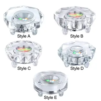 Crystal LED Svetlo Base Osvetlené USB Atmosféru Lampa Podstavec, Stojan na Šálku Šperky Zobraziť 3D Crystal Foto Akryl Sochy Ornament