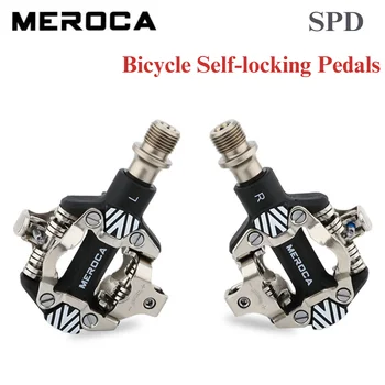 MEROCA Horských Bicyklov Self-Locking Pedál pre SPD Systém DU+Ložisko Zapečatené Ultralight Nylonu Nosenie-Odolávanie Cyklistické Časti