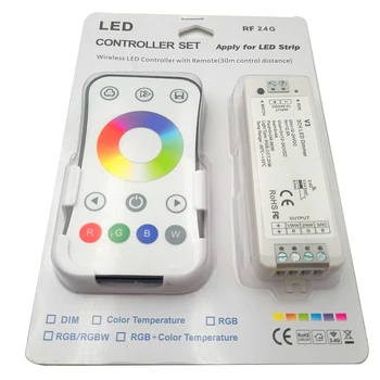 CCT LED Controller 12V 24V 2 10A RF 2.4 G Bezdrôtové Diaľkové WW CW Smart Wifi Stmievač pre Dual Biela jednofarebné LED Pásy Svetla