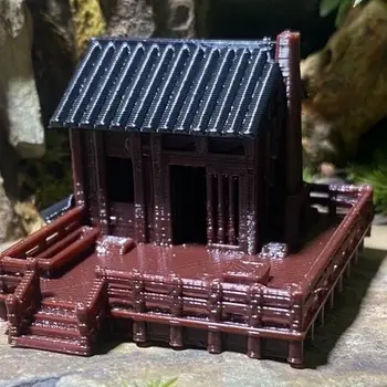 Čínsky Štýl, 3D Tlač Dávnych Architektonický Model Malé Nádvorie Domy Micro Krajiny Bonsai Dekorácia, Ozdoba ZD805