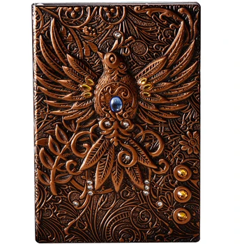 Európsky Kreatívny Phoenix Retro Plastický Notebook Business Kúzlo Kniha Kožené Notebook Ploche Dekorácie Domova