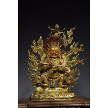 52 Čínskych Starých Tibetských Bronzové Pozlátené Vajerapani Bódhisattva/Sochu Budhu Bronzová Socha