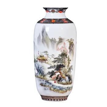 Jingdezhen Keramická Váza Vintage Čínsky Štýl Zvierat Váza Jemný Hladký Povrch Domáce Dekorácie Vybavenie Výrobkov