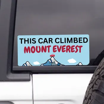 Toto Auto Vyliezol Na Mount Everest Creative Auto Samolepky Pre Dekoráciu Okna Samolepku Pack Vonkajšie Príslušenstvo Vinylové Nálepky