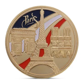 Pamätné Mince Paríž vežiaku Zbierku Umenia Darčeky BTC Bitcoin Zliatiny