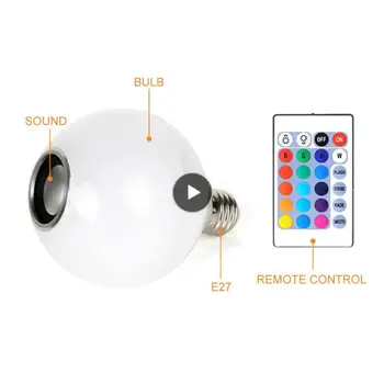 Bezdrôtové Led Rgb Zvuk Box Hudobné Svetiel Smart Home Ochrana Očí bluetooth-kompatibilné Zvukové Žiarovka Žiarovka E27 Domáce Dekorácie