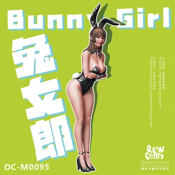 OceanCosmos miniatúr, Originálne, Bunny Dievča, 1/35 1/12, Sexy dievča, Živice nevyfarbené Model auta obrázok GK