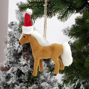 Štýlový Kôň Prívesok Krásne Opakovane Kôň Bábika Model Animal Model Vianočný Strom Závesné Dekorácie