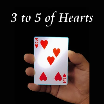 3 až 5 Srdcia Kariet Poker Kúzla zblízka Ulici Ilúzie Trik elementary meditation Logická Hračka Magia Karty Classic Zábava