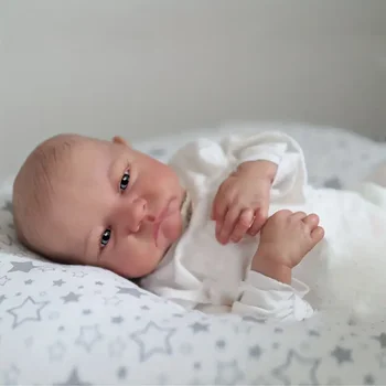 Realistické Levi Hore Reborn Baby Doll Mäkké Plyšové Bebe znovu sa narodiť Dievča Realistické Baby Doll s Mäkké Telo Darček k Narodeninám