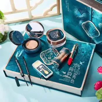 Maquillage Professionnelle make-up 6pcs Nastaviť Matné Rúže Nastavenie Prášok Kozmetické Nastaviť Mystery Boxu Pre Ženy