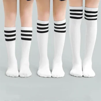 Chlapci Dievčatá Dlhé Ponožky Jar Jeseň Detí Futbal Ponožky JK Ponožky Akadémie Kolená Vysoké Ponožky Polovici Teľa Ponožky