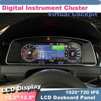 Pre VW Golf 6 7 MK7 MK6 VII Passat B6 B7 B8 CC Tiguan LCD Panel Panel SpeedometerDigital Virtuálny Kokpit združenom