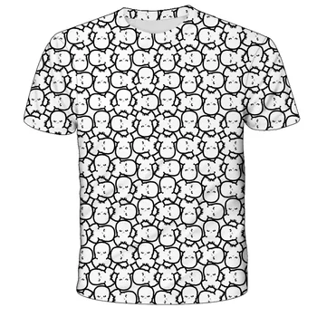 Hovorí Mačka Lebky Štruktúra Tričko Camisetas O-Krku Deti T Tričko Bežné Satan Tee-Shirt Leto Oblečenie Lebky
