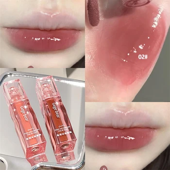 Ice Transparentné Lip Glaze Vodné Zrkadlo Rúž Výživný Hydratačný Non-Stick Pery Bacuľatejšie Pery Olej Make-Up Jelly Lesk Na Pery