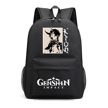 Genshin Vplyv Batoh Cosplay Anime, Komiksu, Oxford Nepremokavé Ženy Muži Notebook Batoh Deti Chlapci Dievčatá Aktovka