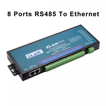 8 Sériový Port RS485 Do siete Ethernet Converter Bránou ZLAN5807A internet vecí Server Podpora Modbus CECILIA JSON