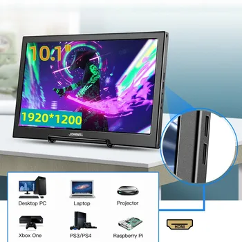 10.1 Palcový Prenosný Monitor Dotykový Panel Kovov 1 920 x 1 200 LCD Displej Pre PC Gamer PS4 Prepínač XBOX Malina Notebook