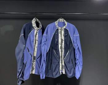 ac0757 Módne pánske Kabáty & Bundy 2023 Dráhy Luxusné Európske Dizajn strany štýl Oblečenie pre mužov