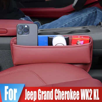 Autosedačky Štrbinovou Skladovanie Pocket Box Na Jeep Grand Cherokee WK2 KL Pohár Key Card Telefón Vyhradené Nabíjací Kábel Otvor Organizátor Taška