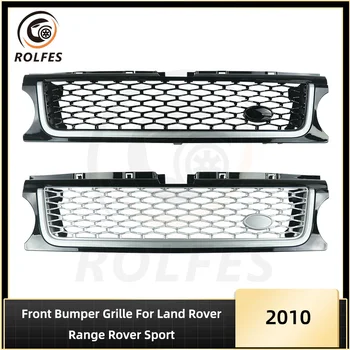 ROLFES Predný Nárazník Mriežka ABS Gril Náhrada Za Land Rover Range Rover Sport 2010 Čierna/Strieborná Auto Stying Príslušenstvo