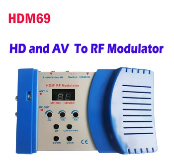 HDM69 HD Digitálny RF Modulátor HDM-Kompatibilné brazília amerike AV Modulátor do RF Converter VHF UHF PAL Štandardné Prenosné WS-6990