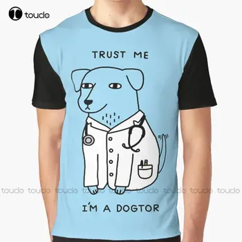 Dogtor Pes Psy, Šteňa, Šteňatá, Lekár Grafické T-Shirt Mens Rybárske Tričká Digitálna Tlač Tee Košele Vianočný Darček Nové Populárne