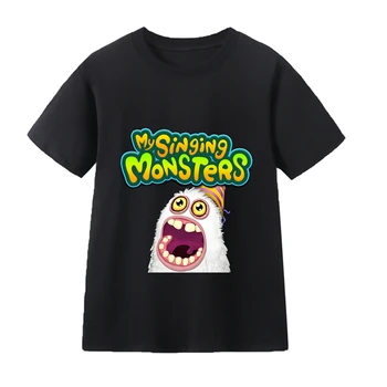 Deti T-shirt Boys' Dievčenské Oblečenie Môj Spev Monsters Anime Tlač Okrúhlym Výstrihom, Krátky Rukáv 3-12 Rok Batoľa Letné Topy
