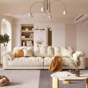 Moderné Luxusné Sectional Sofa Rohu Dizajnér Modulárny Obývacia Izba Gauč Minimalistický Poschodí Muebles Para Hogar Záhradný Nábytok