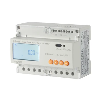 ADL3000 Din lištu Typ Energie Meter 3P4W 80A Vstup wattmetra s Digitálny LCD Displej pre napájanie monitora¤t napätie opatrenie
