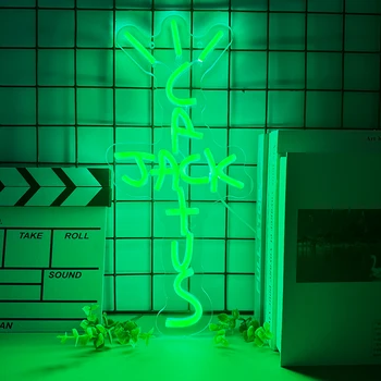 Jack kaktus LED Neónový nápis USB Svetlo Miestnosti Dekorácie Neónové Svetlo Rap Západnom Pobreží Spálne Dekorácie Bar, Pub Party Decor Art
