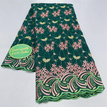 Švajčiarsky Voile Čipky vo Švajčiarsku Bavlna Čipky Textílie Nigérijský Čipky Textílie na Svadby 2023 tissu dentelle dubaj textílie 5yards